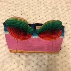 Mara Hoffman bustier crop top